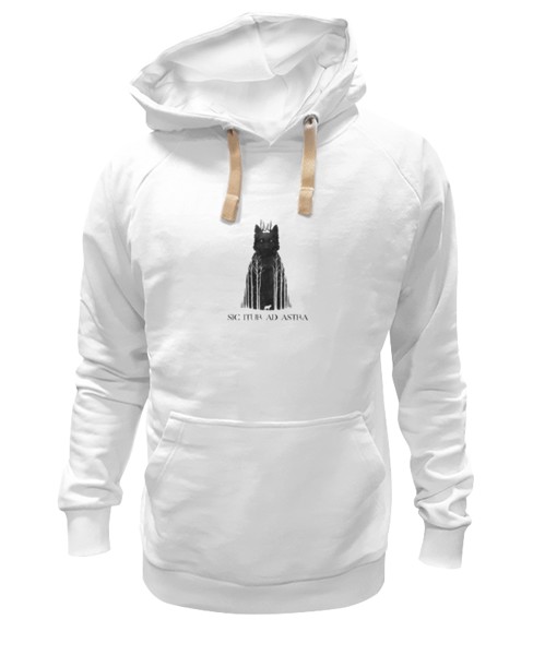 Худи Printio Так идут к звёздам белое 3XL