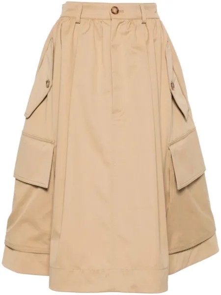 Moschino юбка карго, нейтральный цвет
