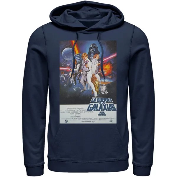 Мужская винтажная толстовка с плакатом «Звездные войны» La Guerra De Las Galaxias Star Wars, синий