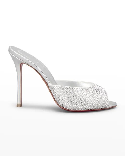 Шлепанцы Me Dolly Strass с красной подошвой Christian Louboutin