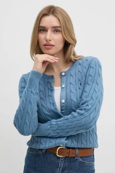 Хлопковый кардиган Polo Ralph Lauren, синий
