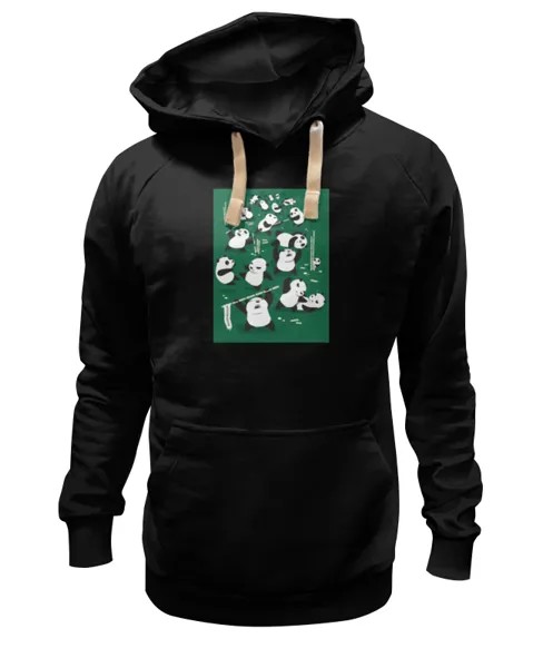 Худи Printio Pandamonium / пандамониум черное 2XL