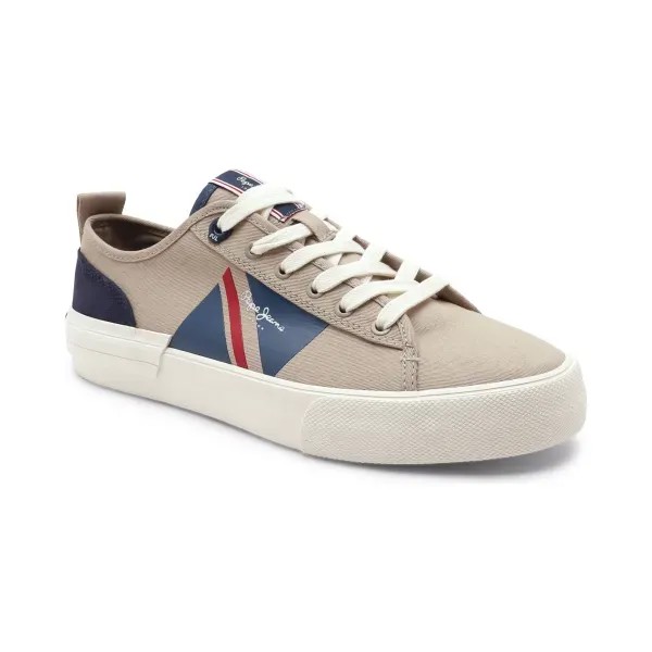 Спортивная обувь Allen flag с добавлением кожи Pepe Jeans London, бежевый