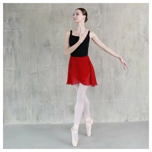 Юбка для танцев и гимнастики Baletmarket, размер S, красный