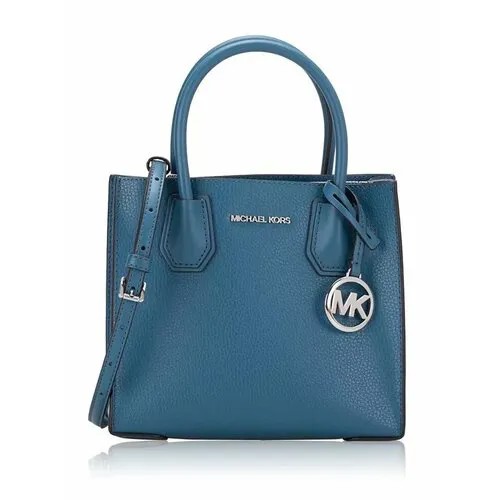 Сумка тоут MICHAEL KORS, фактура зернистая, черный, зеленый