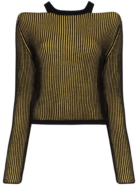 Eckhaus Latta свитер Clavicle в рубчик