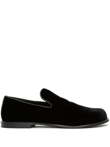 JW Anderson бархатные лоферы, черный