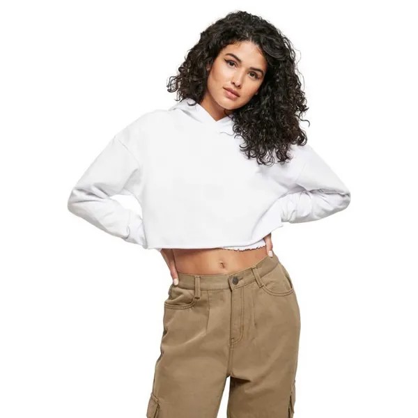 Худи Urban Classics Oversized Cropped, белый