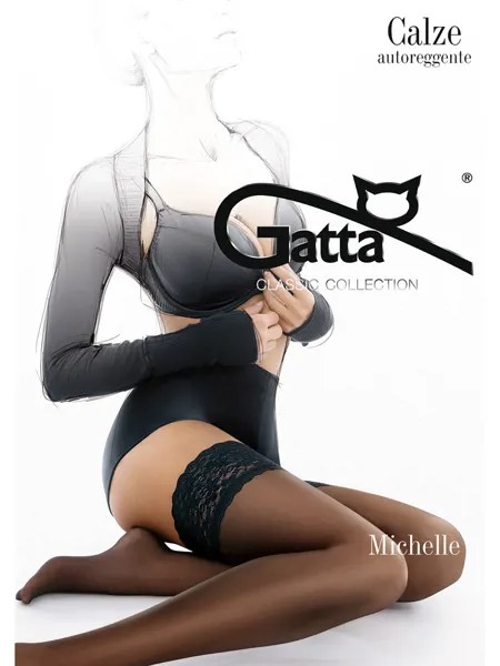 Чулки женские Gatta MICHELLE 01 черные 3-4 (M/L)