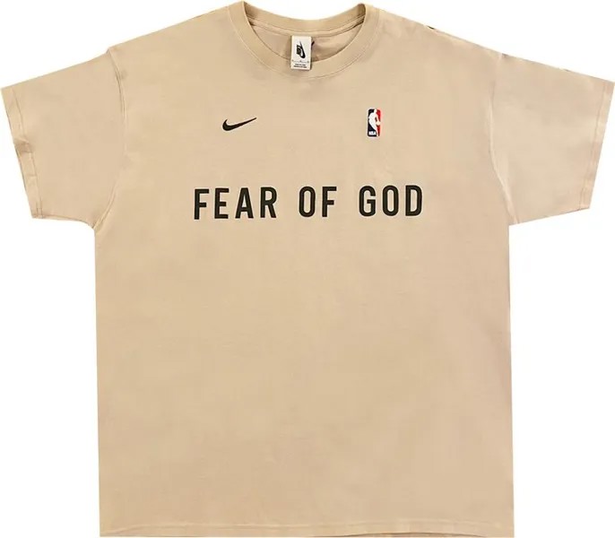Футболка Nike x Fear of God Warm Up T-Shirt 'Oatmeal', кремовый