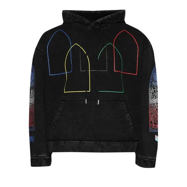 Толстовка Who Decides War Intertwined Windows Hooded Sweatshirt, разноцветный