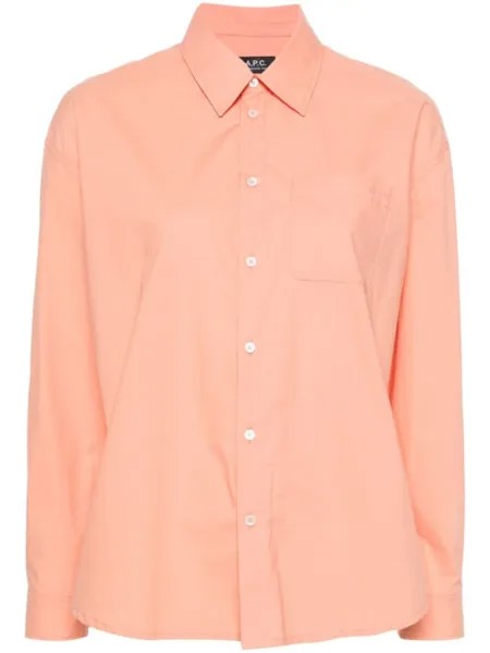 A.P.C. рубашка Boyfriend, оранжевый