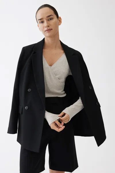 Рубашка для кормления Mom в рубчик H&M, серый