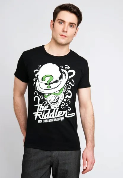 Футболка с принтом THE RIDDLER LOGOSHIRT, цвет schwarz