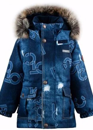 Куртка KERRY зимняя, светоотражающие элементы, мембрана, водонепроницаемость, отделка мехом, капюшон, карманы, подкладка, размер 104, серый, черный