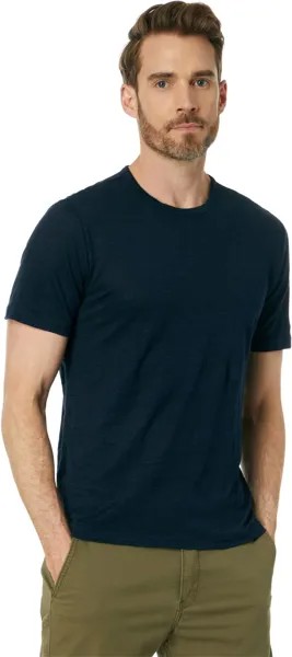 Футболка Vince Linen Short Sleeve Crew, цвет Coastal
