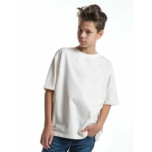 Футболка Mini Maxi Хлопок, размер 128, белый