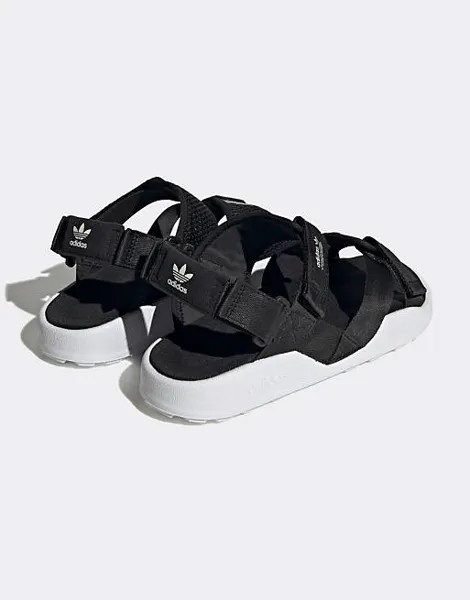 Черно-белые сандалии adidas Originals Adilette ADV