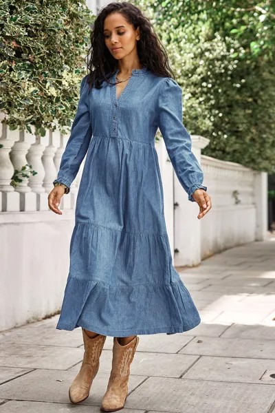 Платье Aspiga синее Liv Denim Aspiga, синий