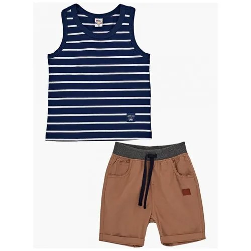 Комплект одежды  Mini Maxi для мальчиков, футболка и брюки, повседневный стиль, размер 80, мультиколор