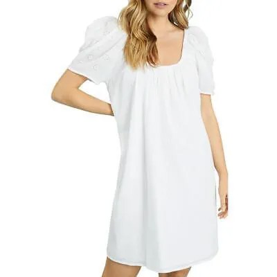 Sanctuary женское летнее белое повседневное мини-платье-туника с люверсами XS BHFO 4060