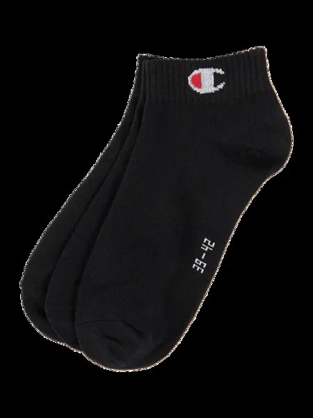 Носки с этикеткой, в упаковке 3 шт., модель Quarter Sock CHAMPION, черный