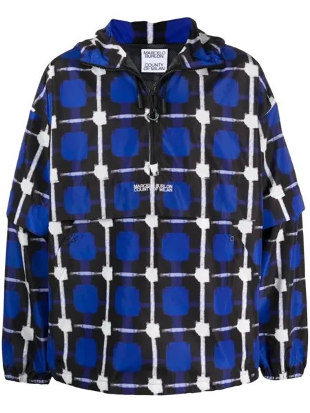 Marcelo Burlon County of Milan куртка в клетку, синий