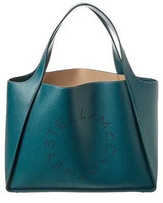 Stella Mccartney Женская сумка-тоут среднего размера Stella Logo, зеленая