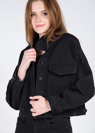 Куртка женская джинс FASHION 8903 (M, Черный)