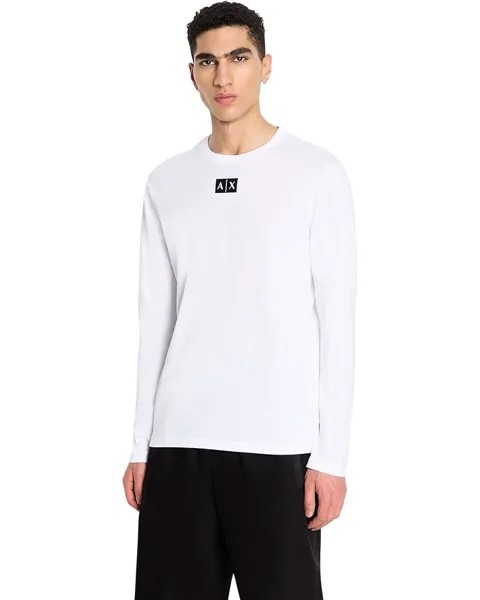 Футболка Armani Exchange Long Sleeve Box Logo, белый