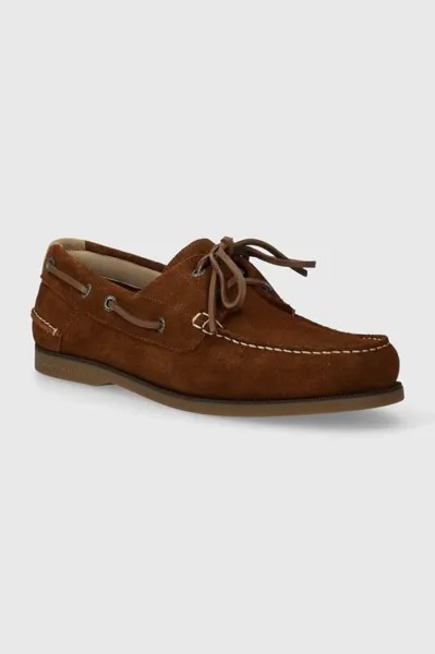 Замшевые мокасины TH BOAT SHOE CORE SUEDE Tommy Hilfiger, коричневый