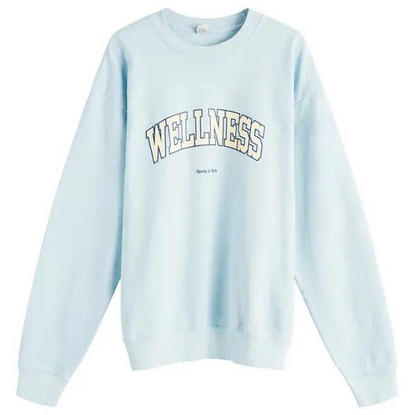 Толстовка Sporty & Rich Wellness Ivy Sweatshirt, цвет China Blue, Almond & Navy