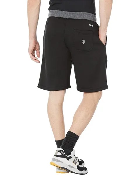 Шорты U.S. POLO ASSN. Fleece Shorts w/ Contrast, черный