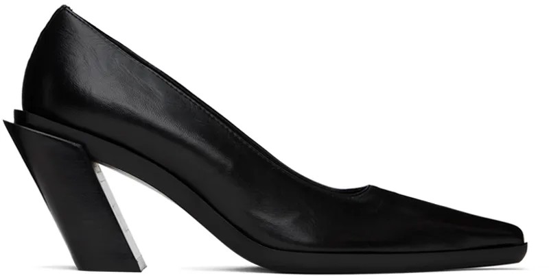 Черные туфли на высоком каблуке Ann Demeulemeester