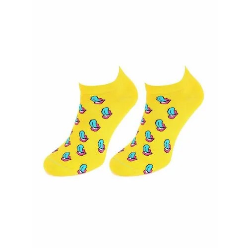 Носки Marilyn, размер 41-45, голубой, желтый