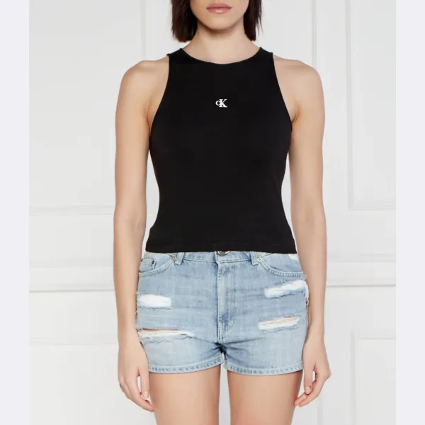 Облегающий топ Calvin Klein, черный