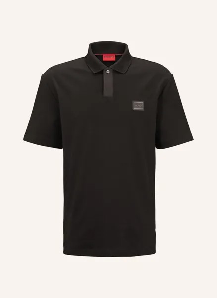 Рубашка поло HUGO Jersey DAGROS Regular Fit, черный