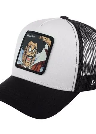Бейсболка CAPSLAB арт. CL/DBZ/1/SAT1 Dragon Ball Mr Satan (белый / черный), размер UNI