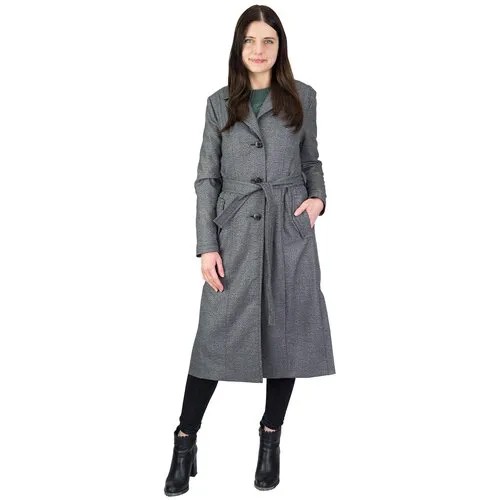 Пальто  KiS, силуэт прямой, удлиненное, размер (50)170-80-106, серый
