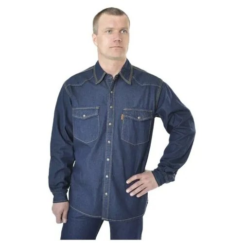 Рубашка мужская Montana 12190 RW XXL XXL Темно-Синий