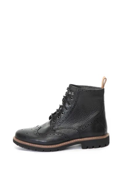 Кожаные ботинки броги Batcombe Clarks, черный