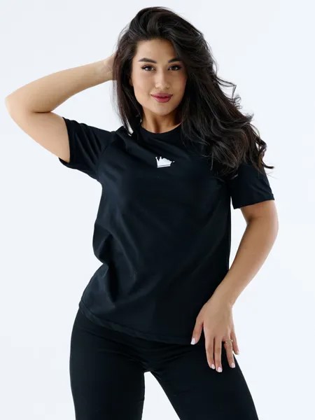Футболка женская Bio-Textiles FB черная 52 RU