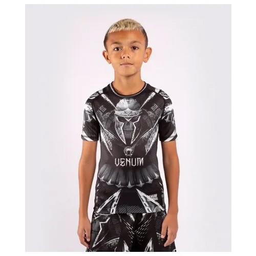 Рашгард детский Venum Gladiator 4.0 Black/White S/S 6