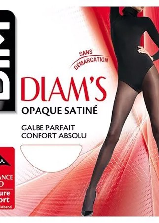 Колготки DIM Diam’s Opaque Satiné 45 den, размер 4, noir (черный)