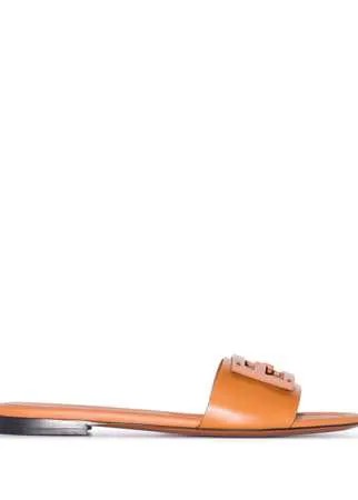 Fendi шлепанцы с логотипом