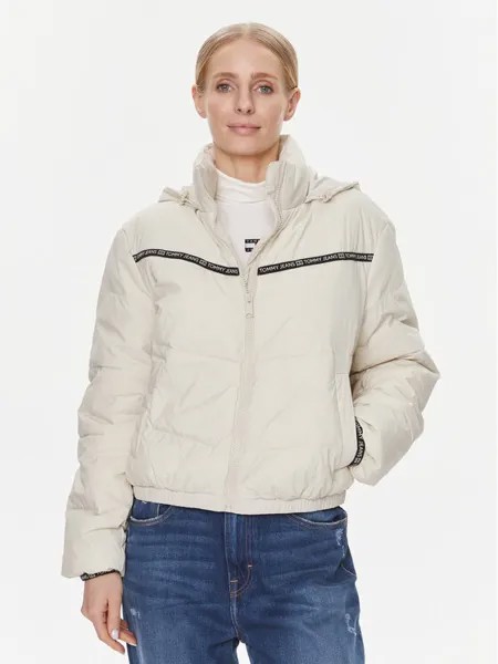 Переходная куртка стандартного кроя Tommy Jeans, бежевый