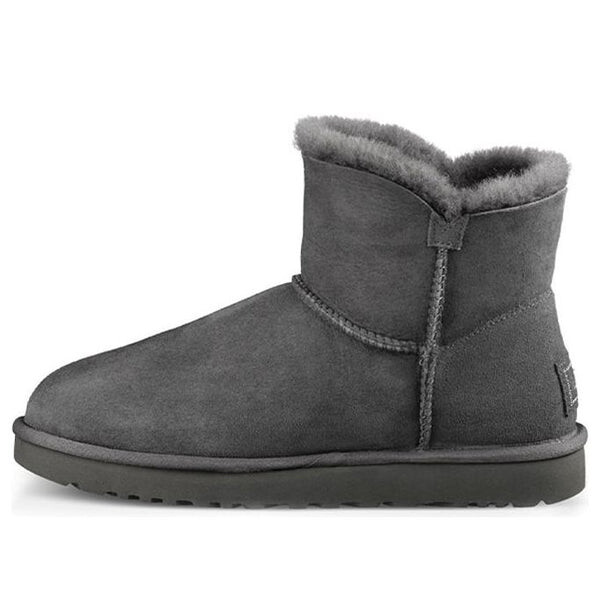 Зимние ботинки мини-Bailey Button bling, средние, с флисовой подкладкой, Ugg, серый