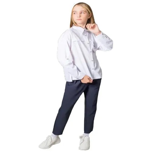 Школьная блуза Deloras, размер 170, белый