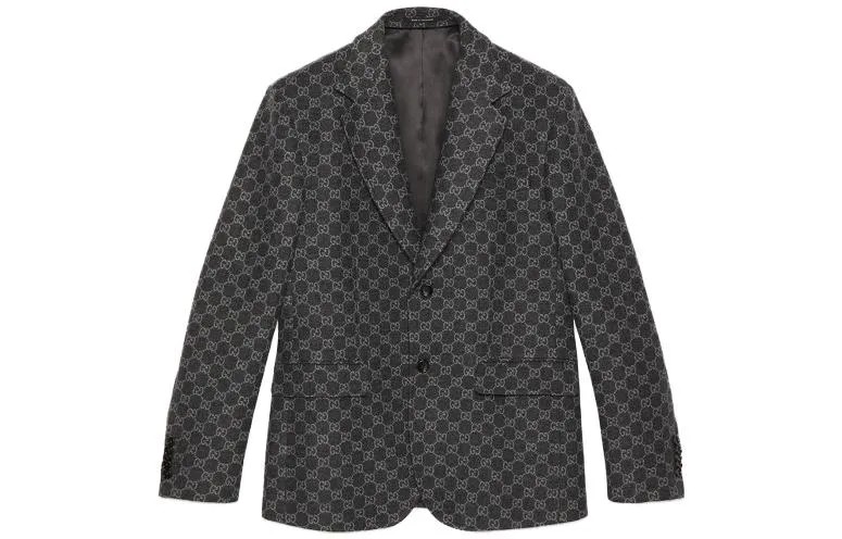 Деловой костюм мужской темно-серый Gucci, темно-серый
