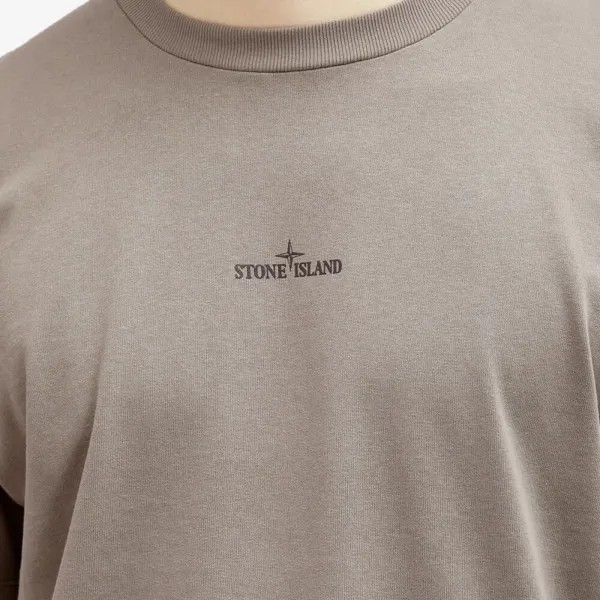 Stone Island Футболка с камуфляжным принтом One Badge, серый